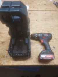 Bosch Lithium ion 18v cordless drill & wireless charge Station