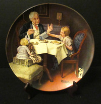 Norman Rockwell's "The Gourmet" Collectors PLATE (1985) COA