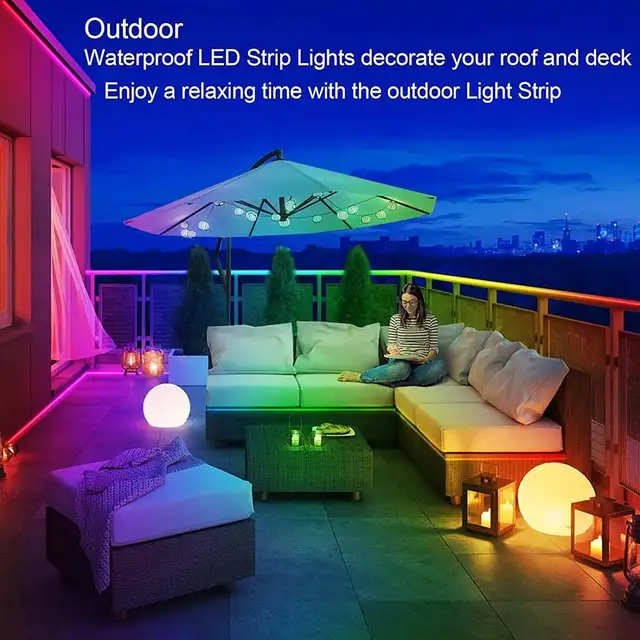 ⭐ Flexible LED Strip Lights – 200 ft - In/outdoors w/ remote ⭐63234861320195124
