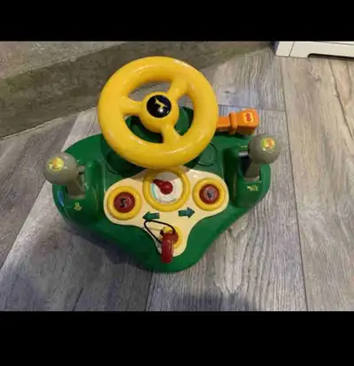  John Deere Steering Wheel with sounds baby toddler toy , View more