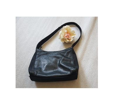 Kenneth Cole Reaction Black Leather Shoulder Bag  Small Hobo Bag, View more