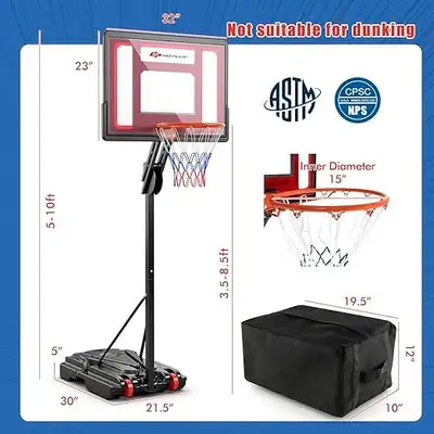 5FT-10FT Basketball Stand, View more