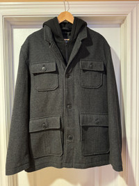 Guess Wool Botton down winter coat - XXL