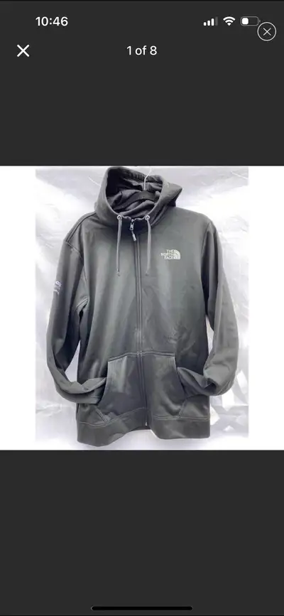 The North Face Black Thermal Zip Up Sweater, View more