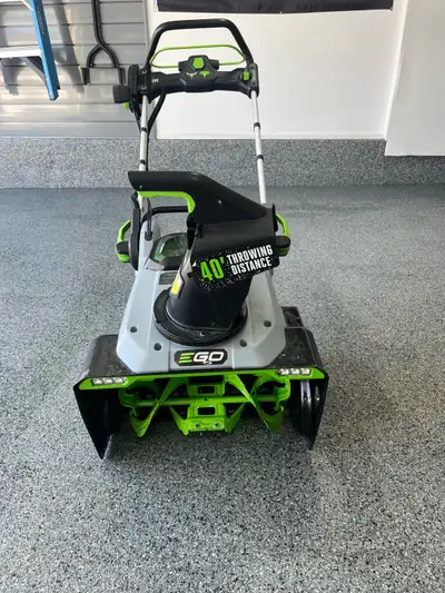 This Ego 56V cordless snow blower is ideal for clearing driveways and walkways, throwing snow up to...