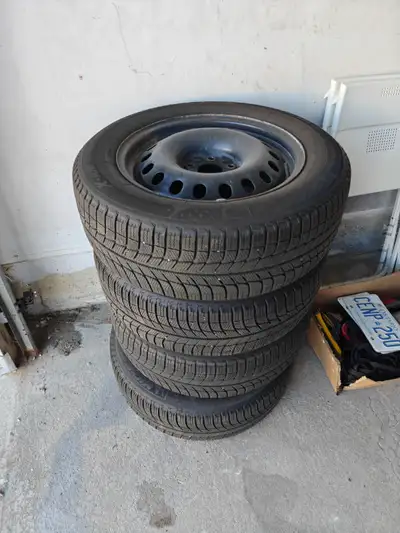 Used 4 winters on mild usage, in great condition, will last at least 2 more winters, with Rims Used...