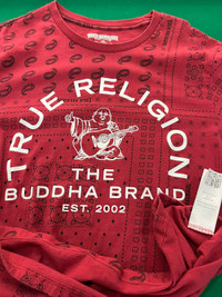 Men’s True Religion World Tour Red Bandanna t-shirt 