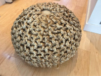 Urban Barn Pier Pouf Braided Jute