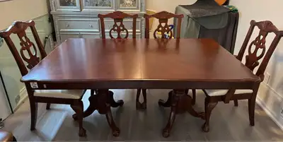 Wooden Dining Table w/ 6 Chairs, View more