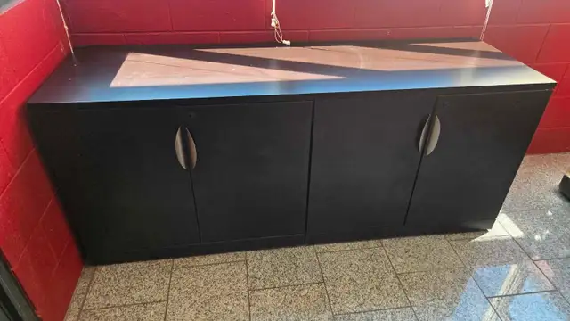 Heavy Dark brown / Black Large Cabinet. Lockable.62863732379522127