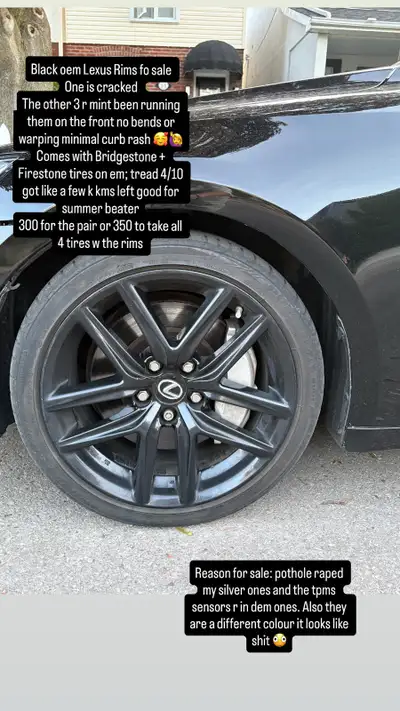 Bought these because my rim (front) had a dent causing a leak and needed a quick fix I have all 4 bu...
