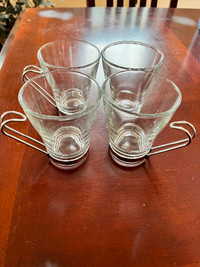 Clear small mugs