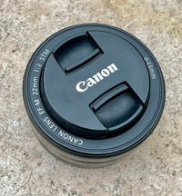 Canon EFm 22mm f/2.0 STM portrait lens for EOS M M2 M3 M5 M6 M50