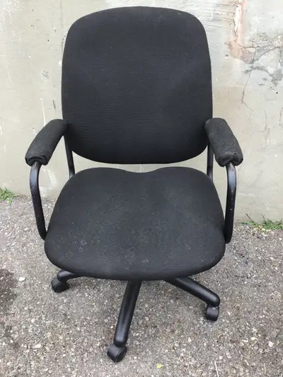 Office Arm Chair , Black, on casters, View more