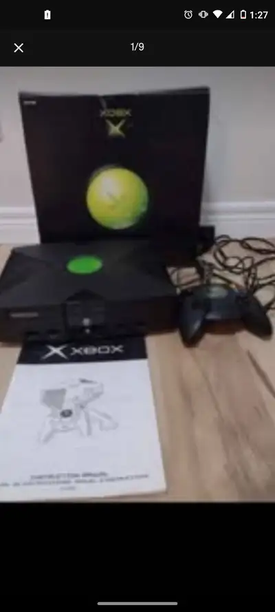 XBox Console Original First Released Console with rare Duke Controller Manufacturer date of 10/11 20...