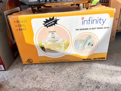 This is an Infinity Turbo Oven, perfect for roasting, grilling, and baking with its bonus stainless...