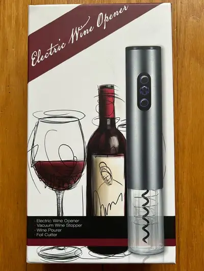 TIRE-BOUCHON ÉLECTRIQUE POUR VIN **NEUF, NEUF!**, View more