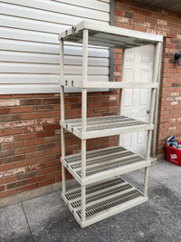 Garage plastic storage rack or shelf or organizer 