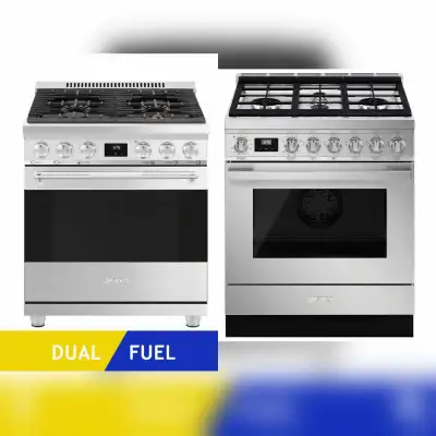 NEW Smeg Dual Fuel 30" LUXURY Ranges, View more