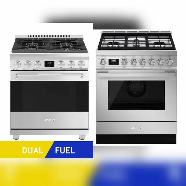NEW Smeg Dual Fuel 30" LUXURY Ranges in Stoves, Ovens & Ranges in Markham / York Region - Image 2