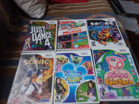 Wii games for sale, $4 each.