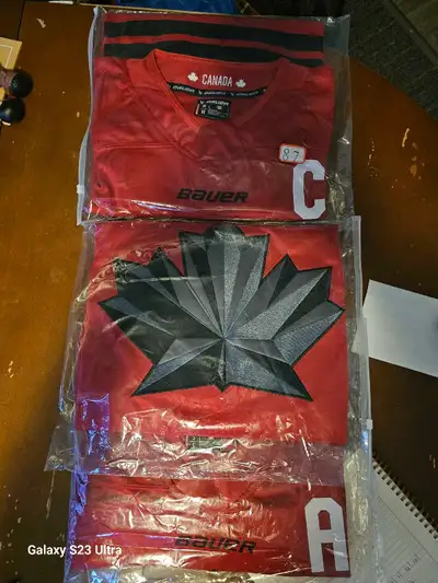 MAKAR, CROSBY, MCDAVID RED OLYMPIC JERSEYS!!, View more