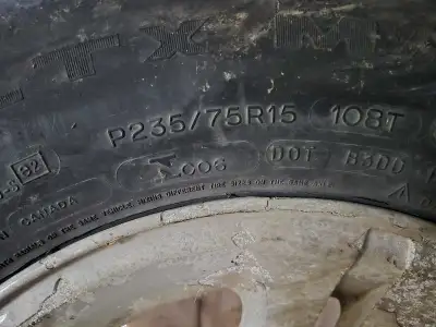 Michelin tires 3/16 tread mud and snow, winter tires P235/75R15 108T
