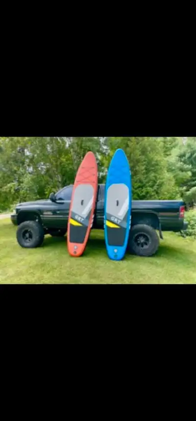 This new, 10,6 long inflatable paddle board performs well in all water conditions, designed for stab...