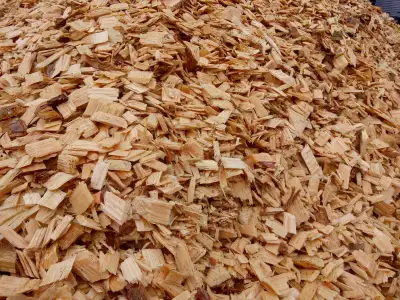 Pine wood chips for sale. About 1 inch chips. 21 yard truckload delivered to Kitchener area for $ 47...