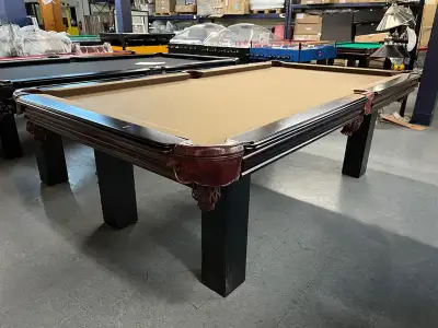 Table de billard 8 pieds avec ardoise / slate pool table, View more