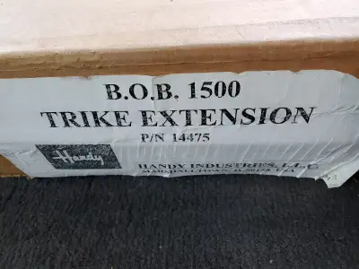 First $1050 takes it. I am not looking for any offers. For sale a new set of BOB 1500 Spyder, trike...