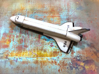 space shuttle - wooden folk art space shuttle for sale 1982