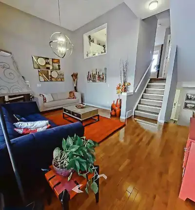 Townhouse for rent in the popular Harvest Hills neighborhood of Calgary. 3 bedrooms, 2 bathrooms. Fu...