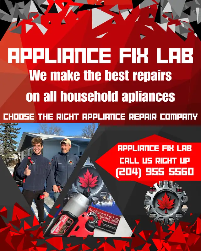 Stove, Oven and Cooktop & other Appliance Repair Winnipeg62864360308483123