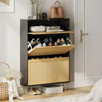Shoe Storage Cabinet for Entryway Shoes Organizer Freestanding , View more
