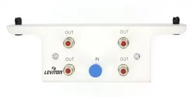 (NEW, UNUSED) Leviton 4-Way TV/Coax Splitter Module, View more
