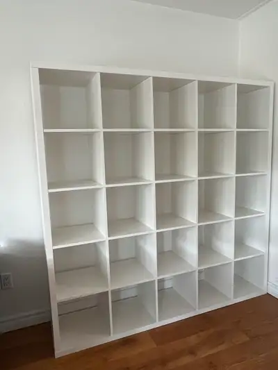 Large 5x5 White Bookshelf-Need gone ASAP, View more