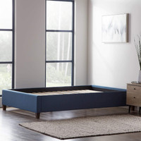 New LUCID Upholstered Full Size Platform Bed with Slats