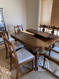 Antique Kitchen Table and Hutch