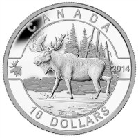 2014 Canadian $10 O Canada Series: The Moose