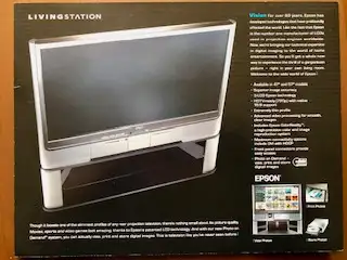 Epson Livingstation 57 inch diagonal LCD TV. Has Photo on Demand technology so you can actually view...