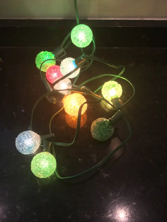 Two Strings Vintage Snowball Ice Christmas Lights63005667107843121