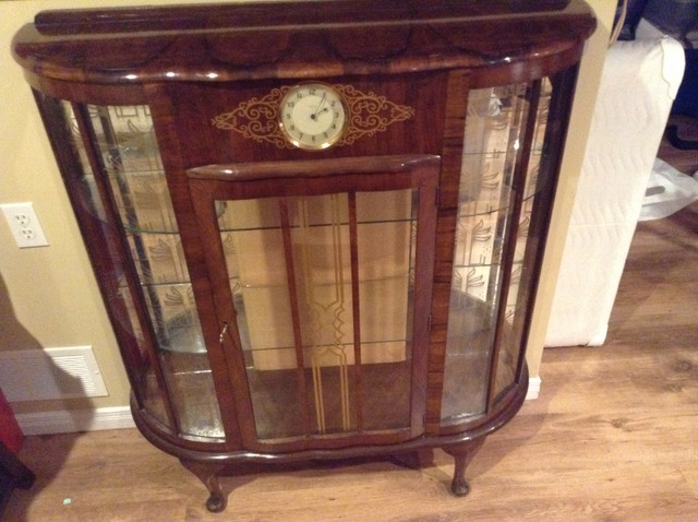 vintage english china cabinet in Hutches & Display Cabinets in Belleville