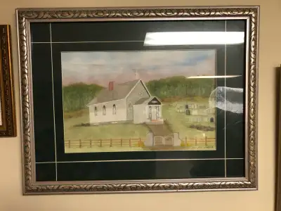 Framed Watercolour Painting, View more