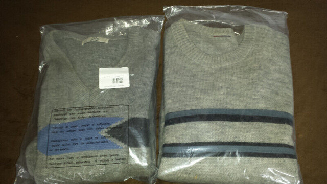 2 Real Wool Sweaters X 40$ / 2 Chandails Vraie Laine X 40$ dans Hommes  à Ville de Montréal - Image 2