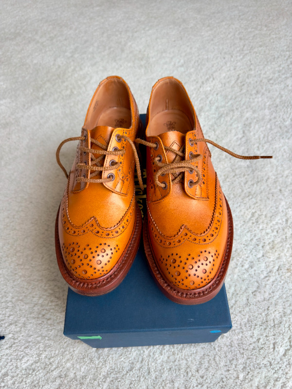 Trickers Bourton Shoes in Acorn Antique UK Size 7 1/2 US 9 in Men's Shoes in City of Toronto - Image 3
