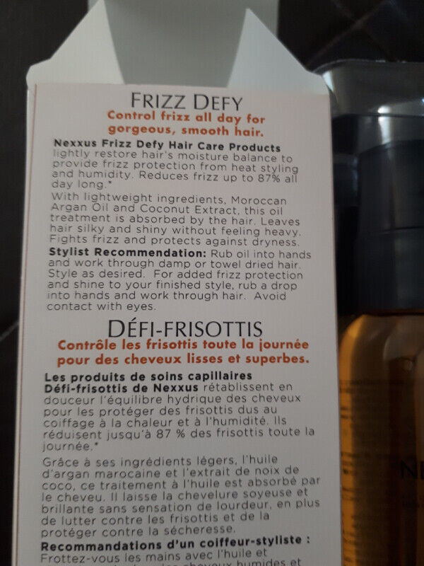 Nexxus Frizz Defy Leave-In Oil Shine Hair Treatment in Health & Special Needs in Brantford - Image 2