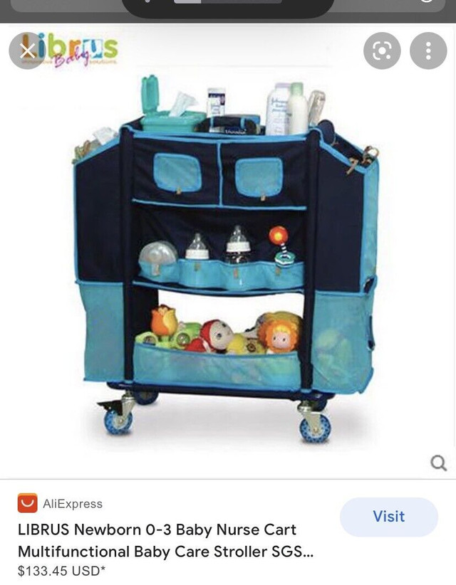 Baby Nursery Multi Functional Pamper Diaper Cart  in Bathing & Changing in Markham / York Region - Image 4