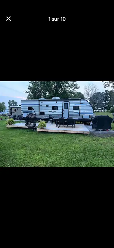 Coachmen Catalina 261 SBX Présentement stationnaire jusqu’au printemps au Camping Snowbird ( adulte...