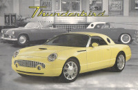 2002 Ford Thunderbird Large Postcard T-Bird